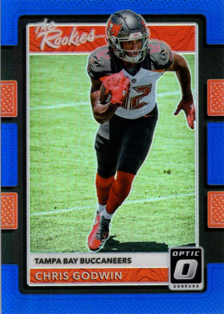 2017 Donruss Optic The Rookies Blue #22 Chris Godwin /149 - FB