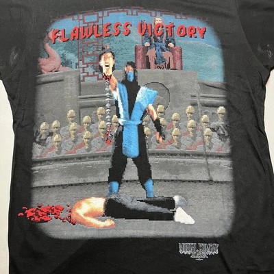 Vintage Mortal Kombat Flawless Victory Sub Zero Game T-shirt