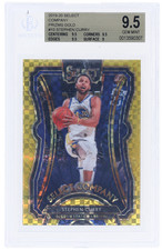 2019 Panini Select Stephen Curry Company Gold Prizm #10