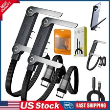 2in1 Invisible Holder Charger Cable  240W Fast Charging Cord with Phone StandOY