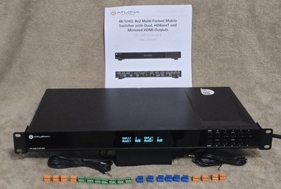Atlona AT-UHD-CLSO-824 Matrix Video/Audio 8x2 Switcher w/connectors