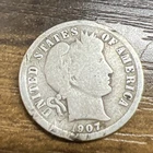 1907-O BARBER LIBERTY DIME - Actual Coin Good Readable Date & Mint