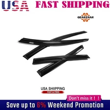 Window Visor Fits for 2007-2011 Honda CR-V 3D Wavy Mugen Style 4pcs Tape-on