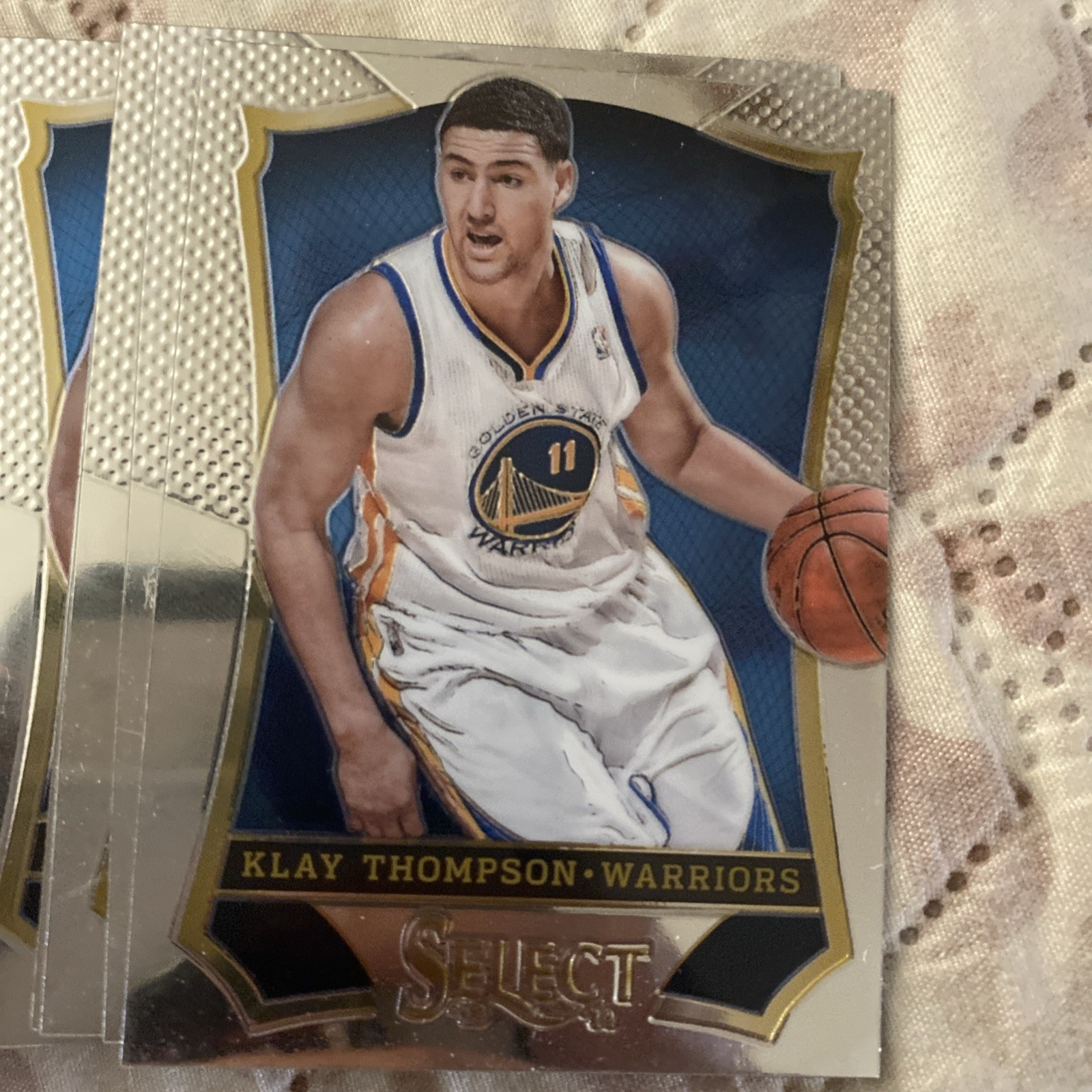 (49) Invest 2013-14 Select Klay Thompson Premium Chrome Base #9 GS Warriors