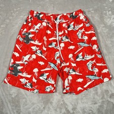 Peter Millar Men  s Swim Trunks Seaside Collection M All Over Print Luxury Lined