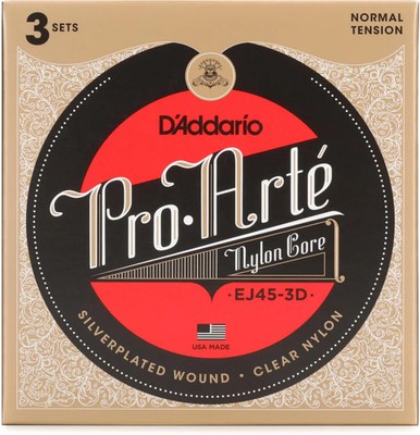 D'Addario Pro-Arte Classical Guitar Strings - Normal Tension 3-pack