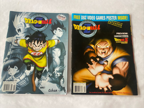 2 Dragon Ball Z Beckett Collector Magazines 2002 Vol 3 No 5 & 2001 Vol 2 No 6