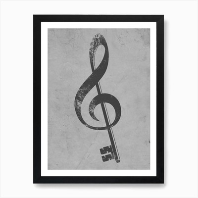 The G Key Art Print Framed Wall Art Poster Canvas Print Picture