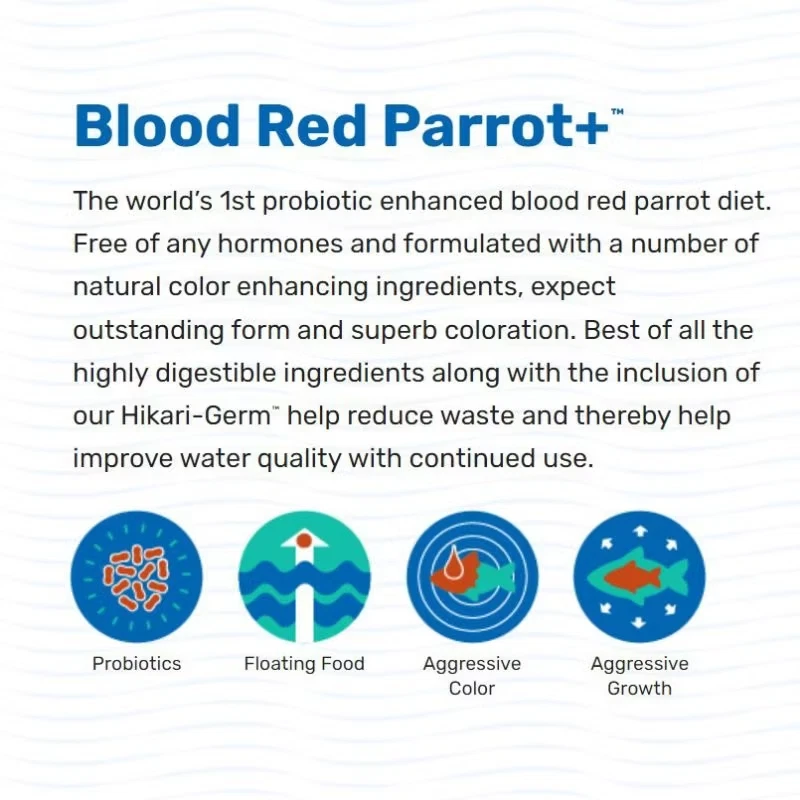 Hikari Blood Red Parrot Cichlid Food 600g Floating Mini Medium Color Enhancer - Image 2 of 4