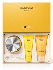 OHUI Miracle Toning Glow Cream Special Set 60ml 25ml Cleanser 40ml New
