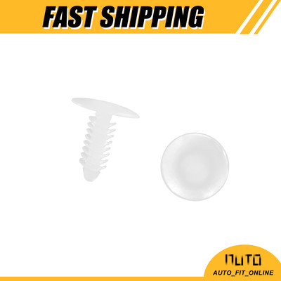 ONE Hundred 7.6mm Hole Dia Car Auto Screw Fastener Rivet Retainers Hood Clip