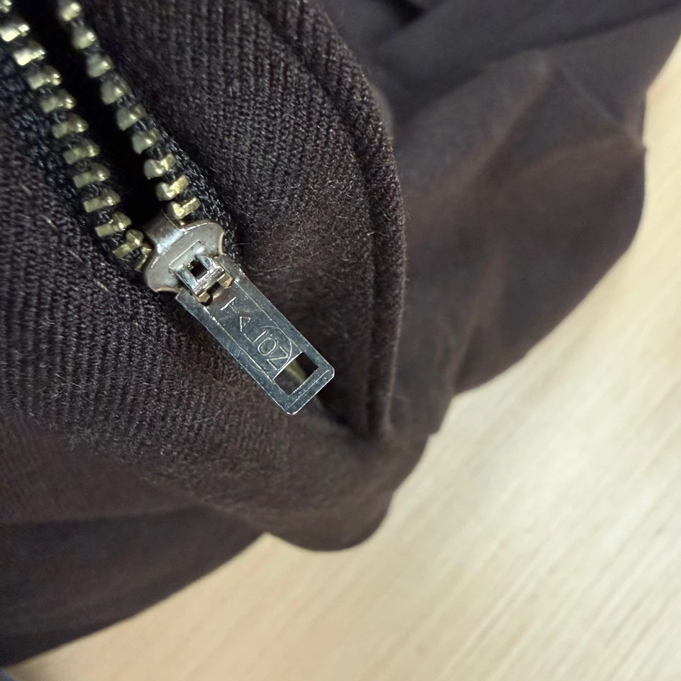 Pantalones de Lana Mark Shale De Colección Lazo Caído Garra Pesada Cremallera 32x26 Ancho Atómico Foto 4 de 4