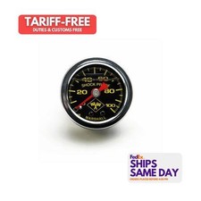 Russell 650320, One 0-100 Psi Fuel Pressure Gauge Blk Face/Chrm Case Performance