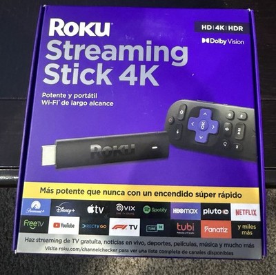 ROKU Streaming Stick 4k (HD, 4K, HDR) Dolby Vision 3820MX2￼ENGLISH & SPANISH