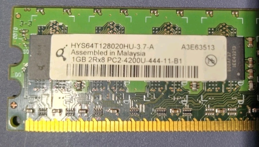 HP 1 GB 2RxPC2 4200U Memory Stick X2 (2GB) A3E63513 Desktop PC Vintage ...