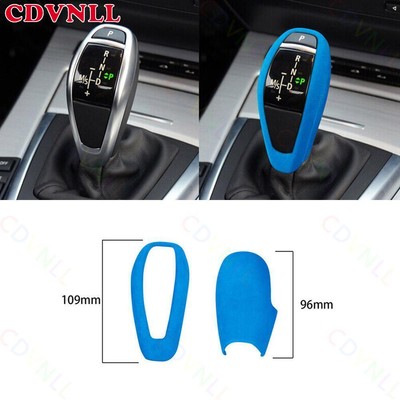 Fit For BMW Z4 E89 2014-2016 Blue Suede Central Console Gear Shift Knob Head 2*