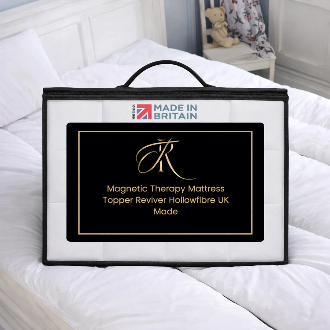 Magnetic Therapy Mattress Topper Reviver Hollowfibre UK Made