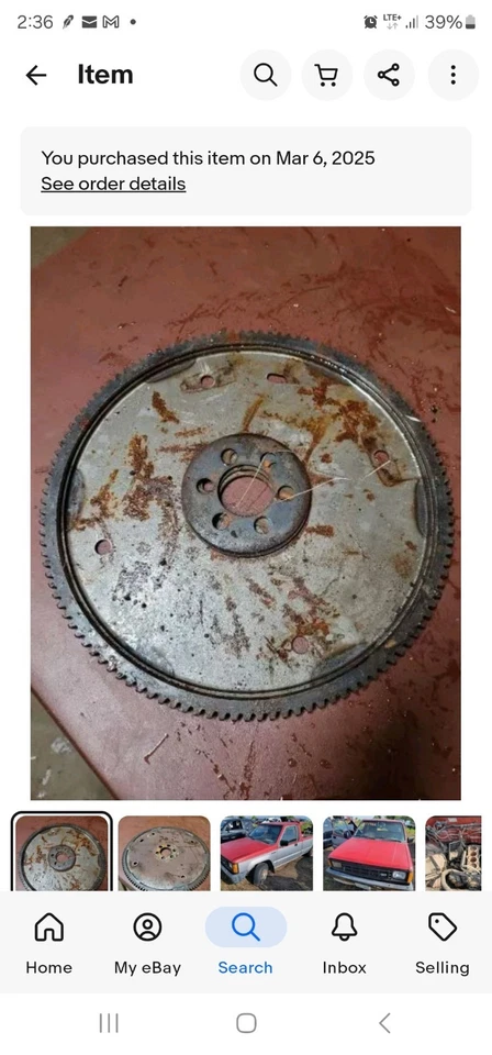 1992 DODGE D50 2.4 маховик гибкая пластина автоматическая коробка передач подходит 90-93 D-50 - Изображение 2 из 2