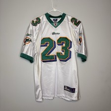 Vintage Ronnie Brown Miami Dolphins Reebok Premier Jersey Men’s 54 White Sewn