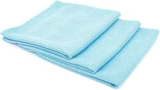 The Rag Company - Standard Waffle Weave Towels, Microfiber Detailing, Window/...