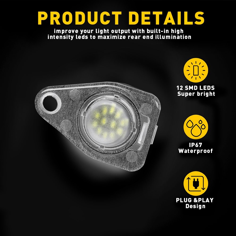 Pair License Plate Lamp Light Assembly Pair Freestar for Freestyle Taurus X thumbnail 8