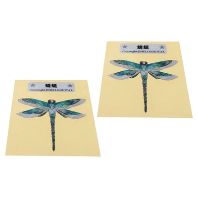 2 Pcs Stickers Guitare Basse Pour Electrique Décor De Autocollants - Photo 1/4