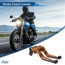 1 Pair Adjustable Short Long Brake Clutch Levers for Yamaha WR125X Orange Black