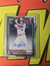 2024 Bowman Draft Billy Amick 1st Chrome Refractor Auto #/499 ~ Minnesota Twins