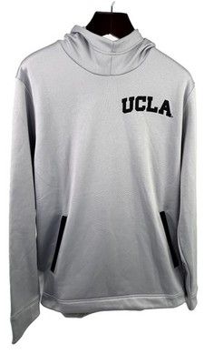 Nike UCLA Bruins Jordan Wolf Grey Black Hoodie Men's Large NEW