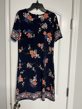 MICHAEL KORS Sheath Dress Women SZ S CAREER WORK BEACH FLORAL SUMMER STRETCH EUC