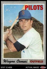 1970 Topps #323 Wayne Comer Pilots 1.5 - FAIR