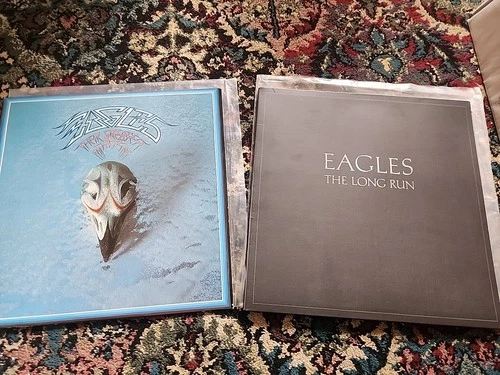 The Eagles 2 Record Vinyl Lot The Long Run , Their Greatest Hits 71-75