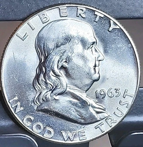 1963-P Benjamin Franklin Half Dollar ■ GEM/BU ■ FBL ■ #4052