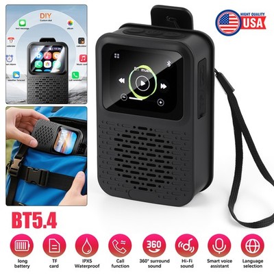 Pocket Sized Wearable Bluetooth Speaker Clip On with Clear Sound Quality Hi-Fi