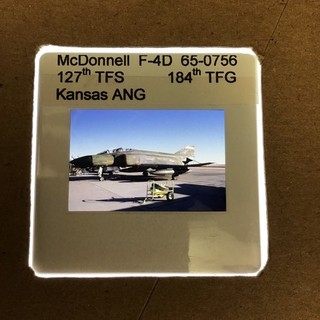 35mm SLIDE McDonnell F 4D Phantom 127TFS 184TFG Kansas ANG F4D248