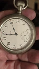 Antique Elgin   Open Face Railroad Pocket Watch Winds &  Runs