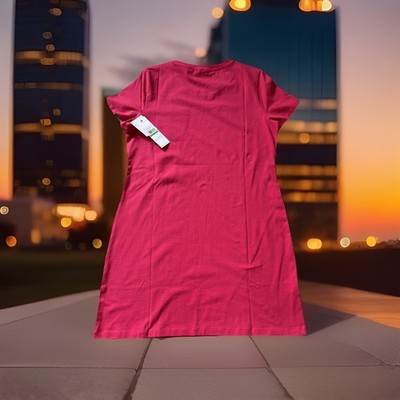 Calvin Klein women's size Large pocket t- shirt dress. Pink. New with tags.  | eBay