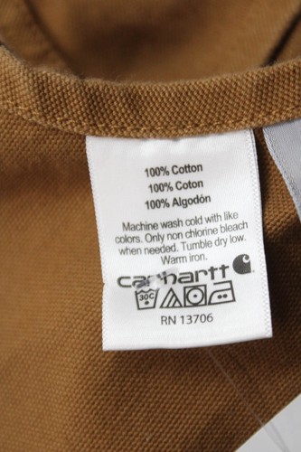 Carhartt Childrens Boys Sleeveless Straight Leg Jumpsuit Brown Cotton Size 10 - Picture 3 of 4
