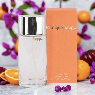 Clinique Happy Perfume Spray 3.4 fl oz/100 ml Citrus Floral with Box