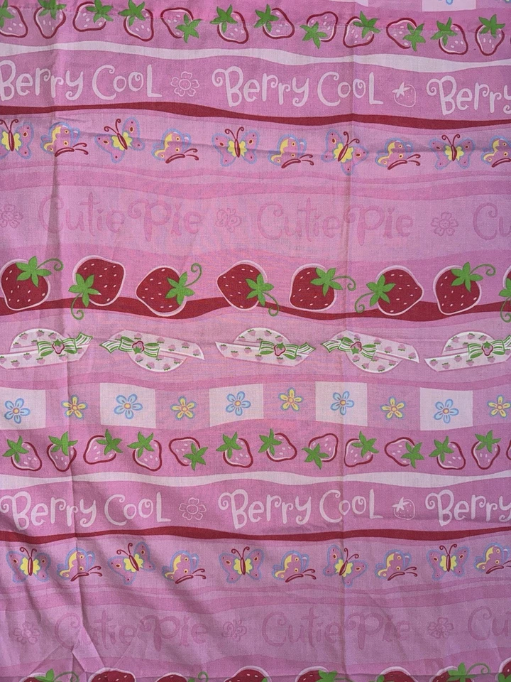 Strawberry Shortcake 2004 bebé niño hoja plana baya dulce rosa Cutie Pie Foto 2 de 4