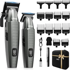 Ufree Professional Hair Clippers for Men with Bag, Mens and Gray 