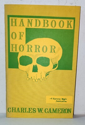 ''Handbook of Horror'' by Charles Cameron, conjuring, magic book