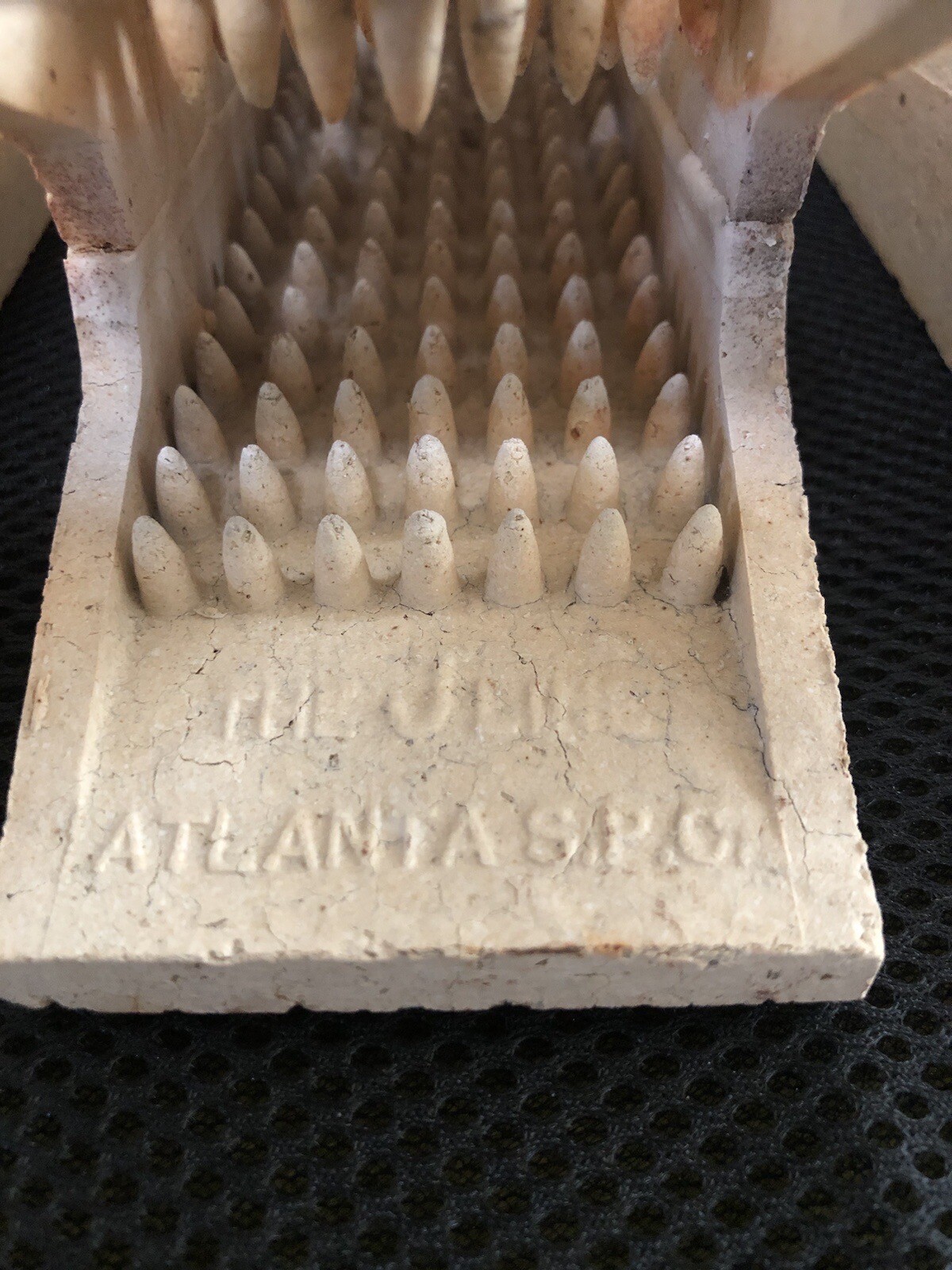 Vintage Atlanta S.P.C. Radiant Ceramic Gas Heater Grate Insert Bricks