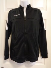 Nike Dri-fit Full Zip L/S Jacket Women's Sz S SMALL Black