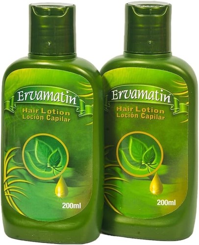 2 x Ervamatin Hair Lotion 200ml for Hair Baldness, Alopecia, thinning, Falling