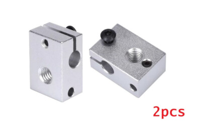 2pcs E3D V6 Aluminum Heater Block 3D printer - Fast Ship USA