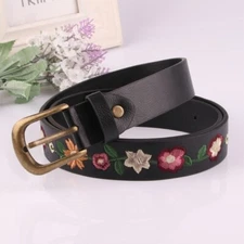 Unisex Teens Women Thin Belt Jeans Wear Resistant Belt for Dress Skirt Decors