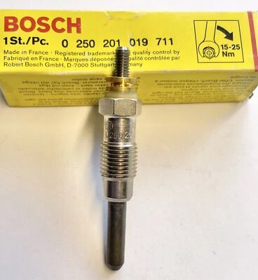Bosch 0250201019 Glühkerze 11V für Citroen Opel Peugeot heater plug bougie de pr - Bild 1 von 4