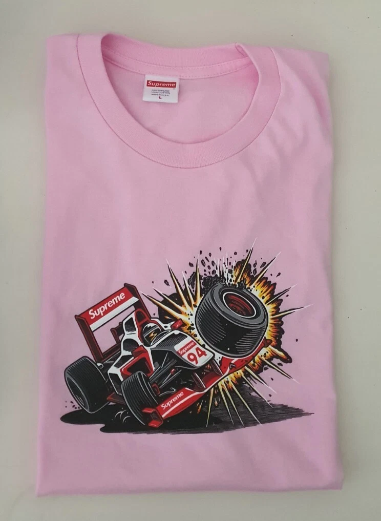 Tee shirt rose clair FW21 Supreme Crash taille L grand Formule Sean Cliver