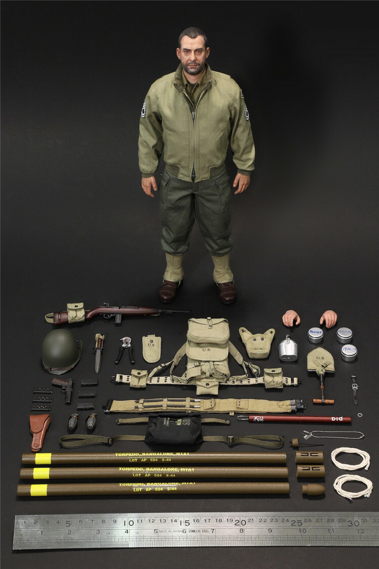 1/6 SCALE DID WWII US Soldier Doll Ranger E Sergeant Mike